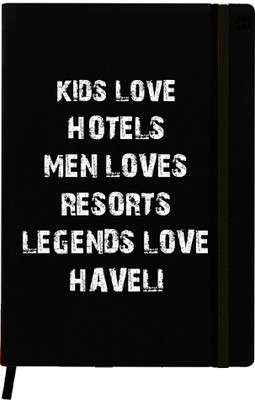

Hamee A5 Notebook(Designer Printed Black Leather A5 Notebook - 200 pages, A5 size Legends, Black)