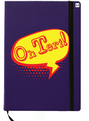 

Hamee A5 Notebook(Designer Printed Blue Leather A5 Notebook - 200 pages, A5 size Oh Teri, Blue)