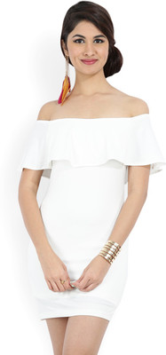 Buy Forever 21 Women Bodycon White Dress On Flipkart Paisawapas Com
