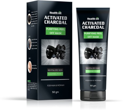 Healthvit Activated Charcoal Purifying Peel off Mask 50gm(50 g)