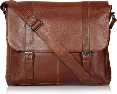 

Leather Zentrum Messenger Bag(Tan)