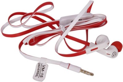 A CONNECT Z VM-15 Wired Headset(Red, In the Ear)