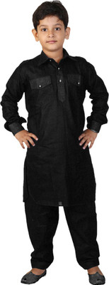 

JBN Creation Boys Pathani Suit Set(Black Pack of 1