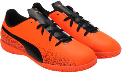 

Puma Boys Lace Football Shoes(Orange, Orange;black;cordovan