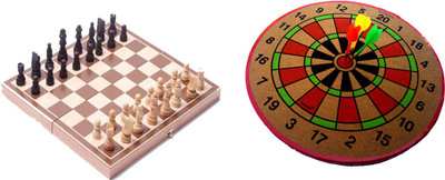

GB Best Combo Chess And Wooden Dart With 3 Free Nails Skiing Kit