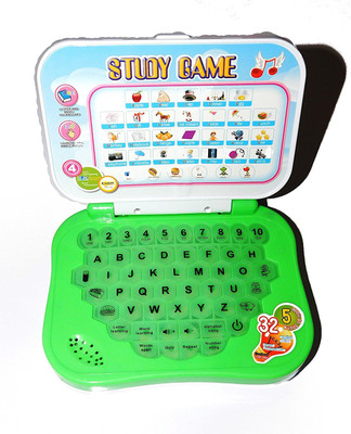 

KSR eTrade Learning Mini Laptop for Kids and Children Plastic ABC and 123 Study Game(Multicolor)