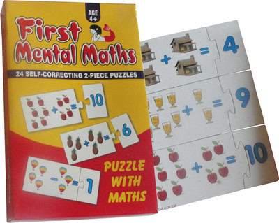 

Little Genius Card board puzzle- First mental maths(Multicolor)