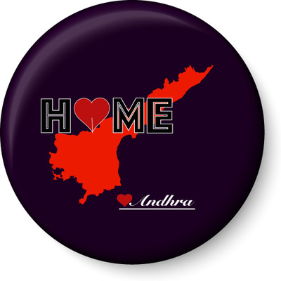 

Peacockride Andhra Pradesh Home Love Fridge Magnet Fridge Magnet Pack of 1(Multicolor)
