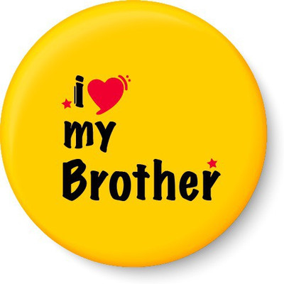 

Peacockride I Love My Brother Fridge Magnet Fridge Magnet Pack of 1(Multicolor)