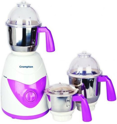 

Crompton TD71 750 W Mixer Grinder(White and purple, 3 Jars)