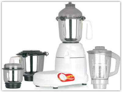 

mccoy Pride 4 Jar 750W 750 W Mixer Grinder(White, 4 Jars)