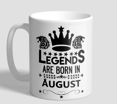 

The Mugs Legend August Ceramic Mug(330 ml), White