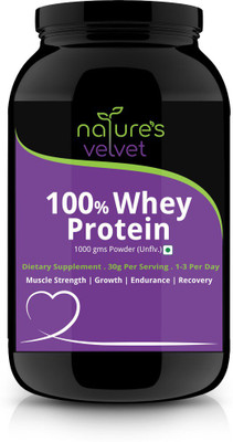 

Natures Velvet Lifecare Whey Protein for Fitness and Strength, 1000 gms Whey Protein(1 kg, Natural)