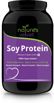 

Natures Velvet Lifecare Soy Protein, Vegetarian and Natural, 1000 gms Plant-Based Protein(1 kg, Natural)