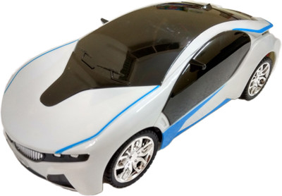 

Humaira Famous Car Remote Control Car with 3D Light Toy(White)