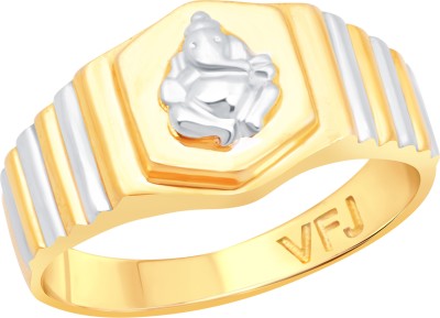 VIGHNAHARTA Mangalmurti for Men & Boys - [VFJ5026FRG20] Alloy Gold Plated Ring