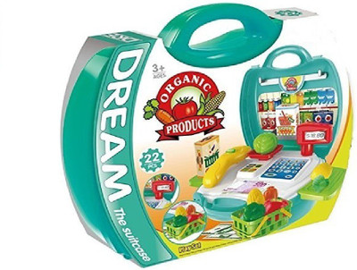 

GREEN FROG SUPERMARKET SUITCASE WITH CASH REGISTER, 23 PCS SET …