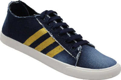 

My Cool Gear Canvas Shoes For Men(Gold, Blue/gold