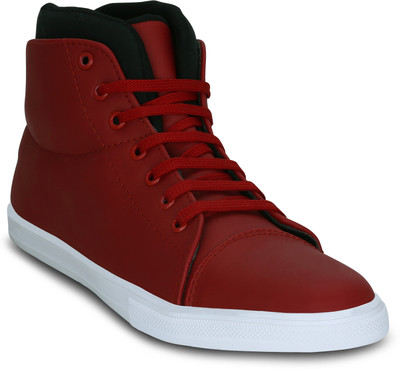 

Kielz Red-Synthetic-Sneakers Sneakers For Men(Red