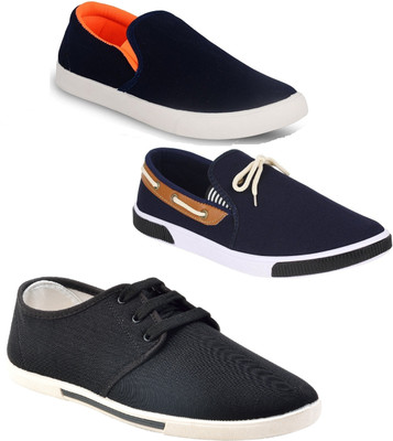 

Chevit Men's Trio COMBO Of 3 Casual Loafers, Sneakers Shoes (Moccasins & Sports) Casuals For Men(Multicolor
