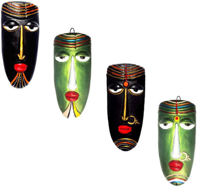 

Rasoh village hand artz hand made decorative village couple wall hanging Decorative Showpiece - 27 cm(Terracotta, Multicolor)