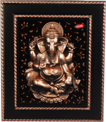 

Sigaram Archies Ganesha Idol Frame Decorative Showpiece - 34 cm(Polyresin, Multicolor)