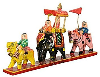 

Satnam SP-112 Decorative Showpiece - 10 cm(Wooden, Multicolor)