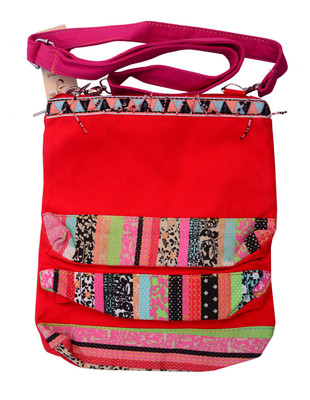 

Charu Boutique Women Casual Red Cotton Sling Bag