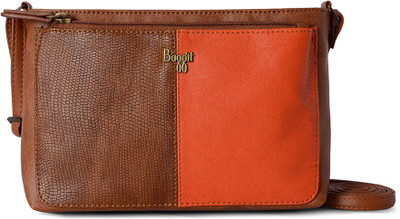 

Baggit Women Casual Tan Leatherette Sling Bag