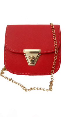 

surmount Girls Evening/Party Red Leatherette Sling Bag