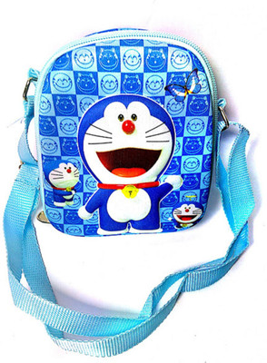 

Must Visit Boys & Girls Casual Blue Brocade Sling Bag