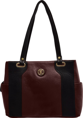 JFL-Jewellery For Less Women Formal Maroon PU Shoulder Bag