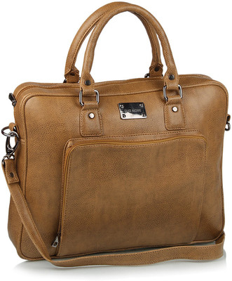 

Gauge Machine Men & Women Formal Tan PU Sling Bag