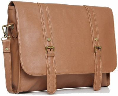 

Gauge Machine Men & Women Formal Tan PU Sling Bag