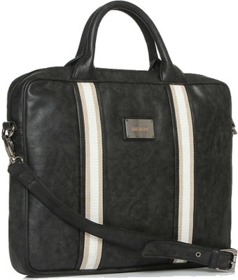 

Gauge Machine Men & Women Formal Black PU Sling Bag