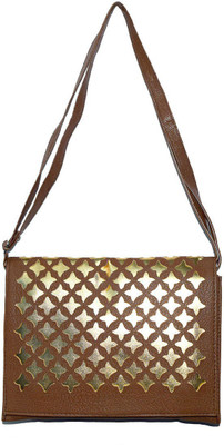 

fashionkite Girls Casual Brown PU Sling Bag