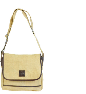 

CANVAS & AWL Boys & Girls Casual Beige Jute Sling Bag