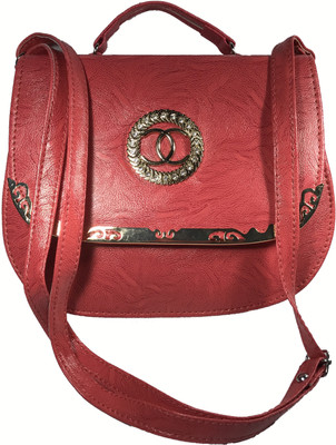 

Bizarre Vogue Women Casual Red PU Sling Bag