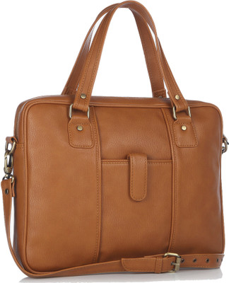 

Gauge Machine Men & Women Formal Tan PU Sling Bag