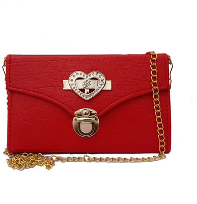 

surmount Girls Evening/Party Red Leatherette Sling Bag