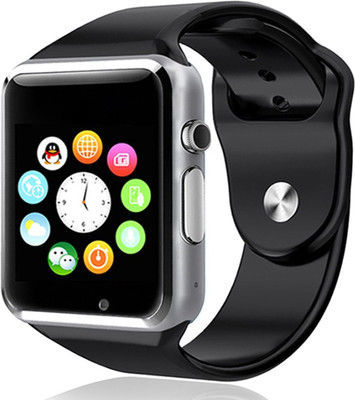 

ESTAR Bluetooth Smartwatch Compatible With Acer liquid Jade Silver Smartwatch(Black Strap Free Size)