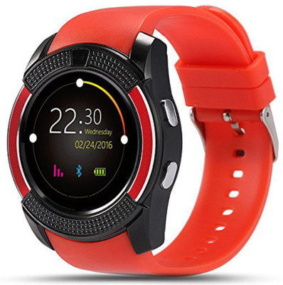 

ESTAR Bluetooth Smartwatch Compatible With Acer liquid Jade Red Smartwatch(Red Strap Free Size)