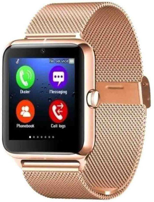 

ESTAR Bluetooth Smartwatch Compatible With Acer liquid Jade Gold Smartwatch(Gold Strap Free Size)