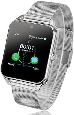 

ESTAR Bluetooth Smartwatch Compatible With Acer Allegro Silver Smartwatch(Silver Strap Free Size)