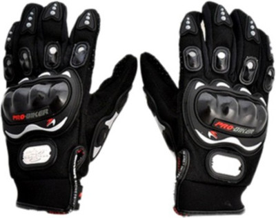 

M.R. Trading Pro-Biker Riding Gloves (L, Black)