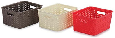 

JVS 001 Storage Box(Red, Brown, Beige)