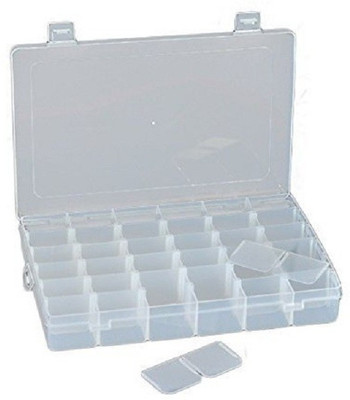 

Sukot 36 Compartment Adjustable Divider Case Jewelry Tools Nail Arts Medicines Pills Storage Box Storage Box(Multicolor)