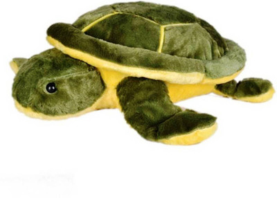 AVS Stuffed Spongy Hugable Cute Kids Stuffed Soft Tortoise - 35 cm(Green, Yellow)