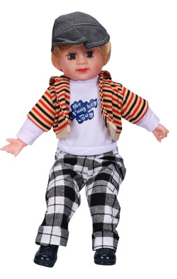 

Toyvala Musical Boy Sings Different Poems for your cute little dolls - 53 cm(Multicolor)