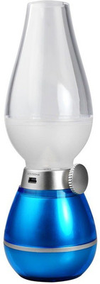 

Sukot 3 Led Light Control Blow Blow Brightness Night Table Lamp(21 cm, Blue)